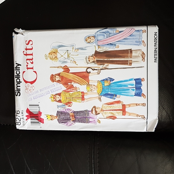 Simplicity 8276 Nativity Costumes For Kids Christmas Patterns - Picture 1 of 3